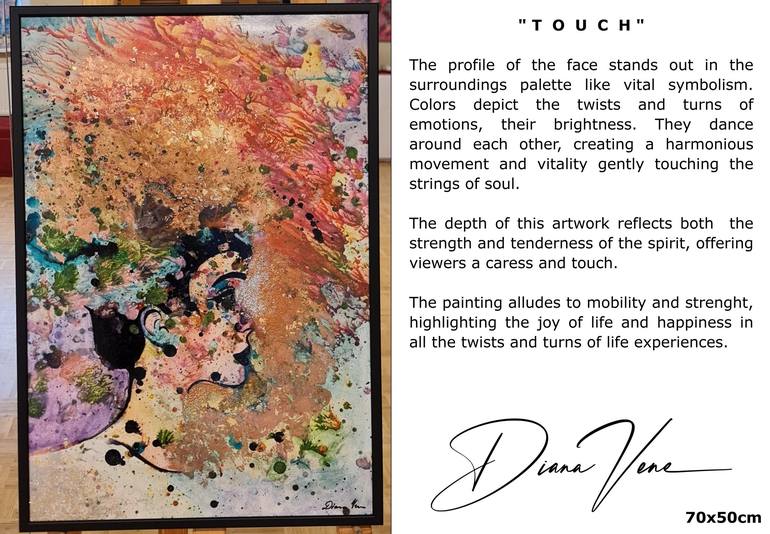 Original Abstract Expressionism Abstract Painting by Diana Vene