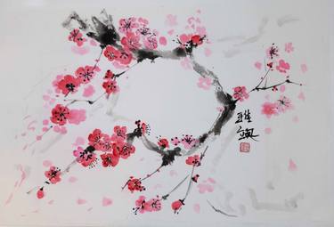 Original Fine Art Floral Paintings by Yasa MT