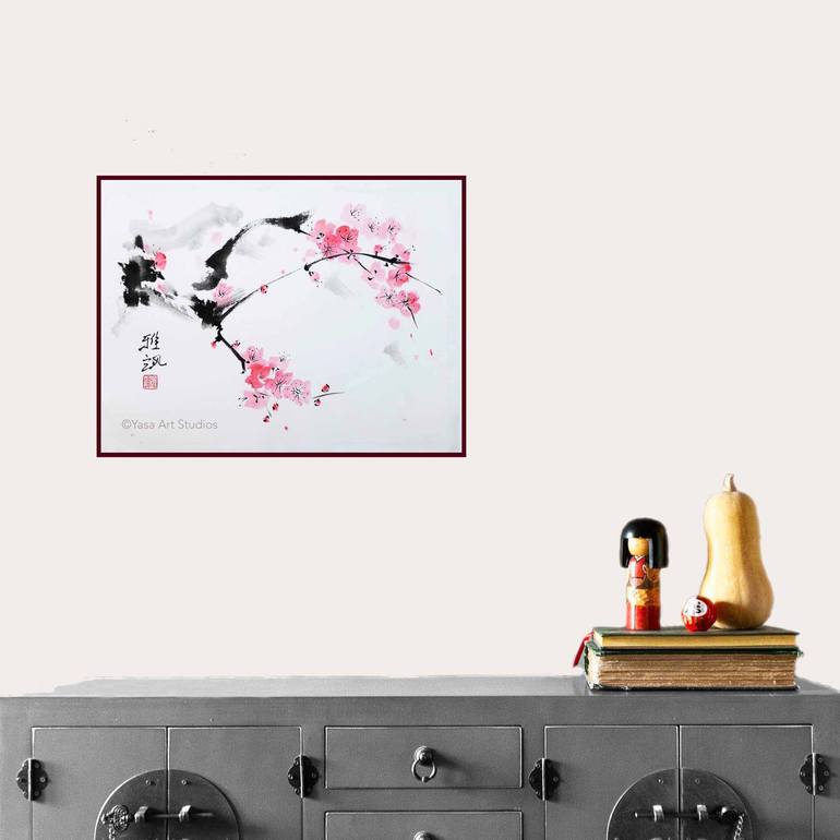 Original Impressionism Floral Painting by Yasa Mt