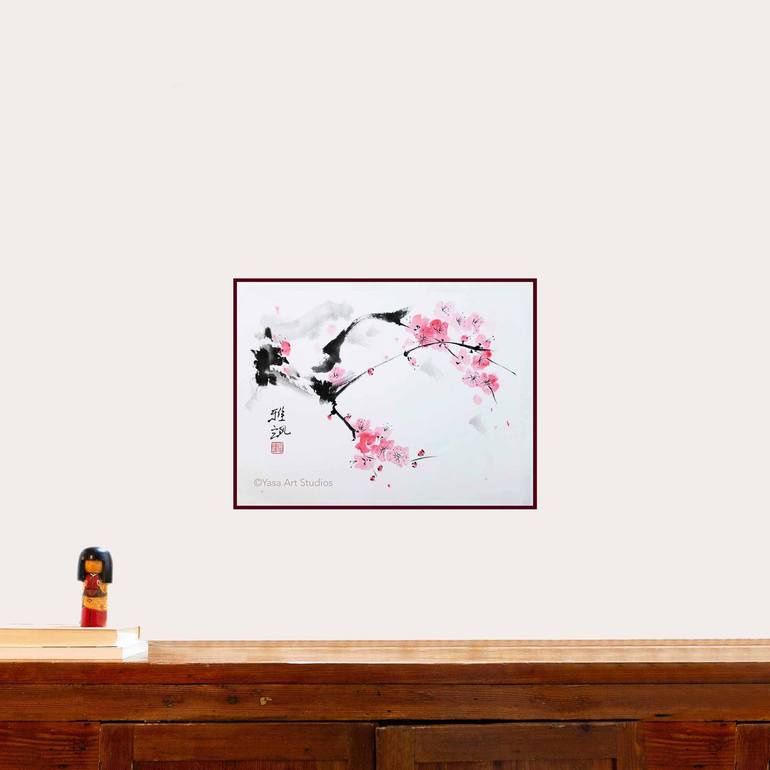 Original Impressionism Floral Painting by Yasa Mt