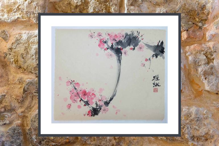 Original Impressionism Floral Painting by Yasa Mt
