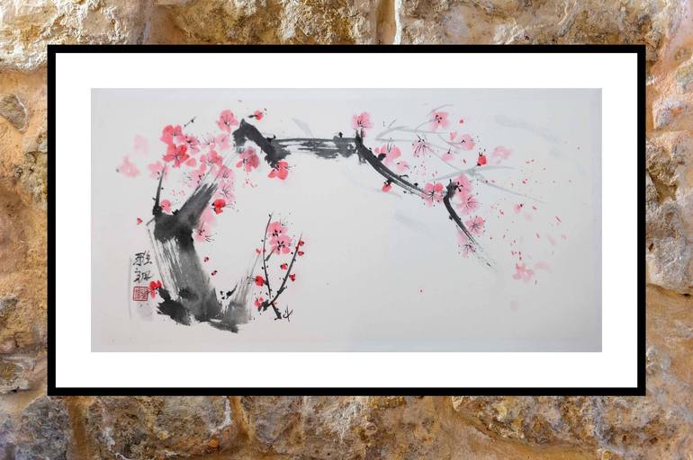 Original Floral Painting by Yasa MT