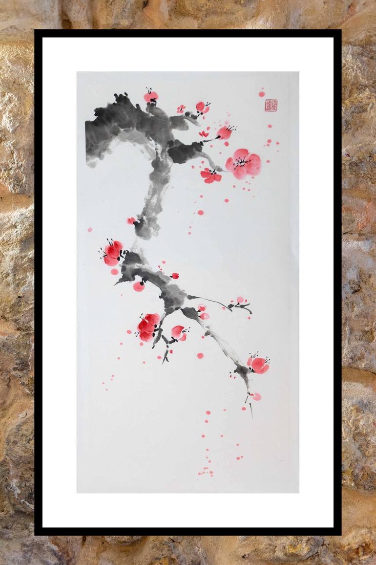 Original Fine Art Floral Painting by Yasa MT