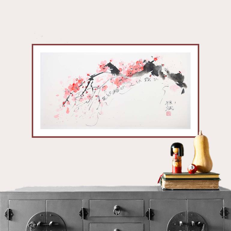 Original Impressionism Floral Painting by Yasa Mt