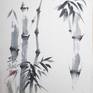 Bamboo shoots. Painting by Yasa MT | Saatchi Art