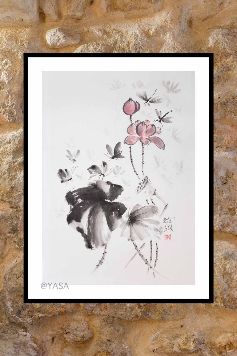 Original Floral Painting by Yasa MT