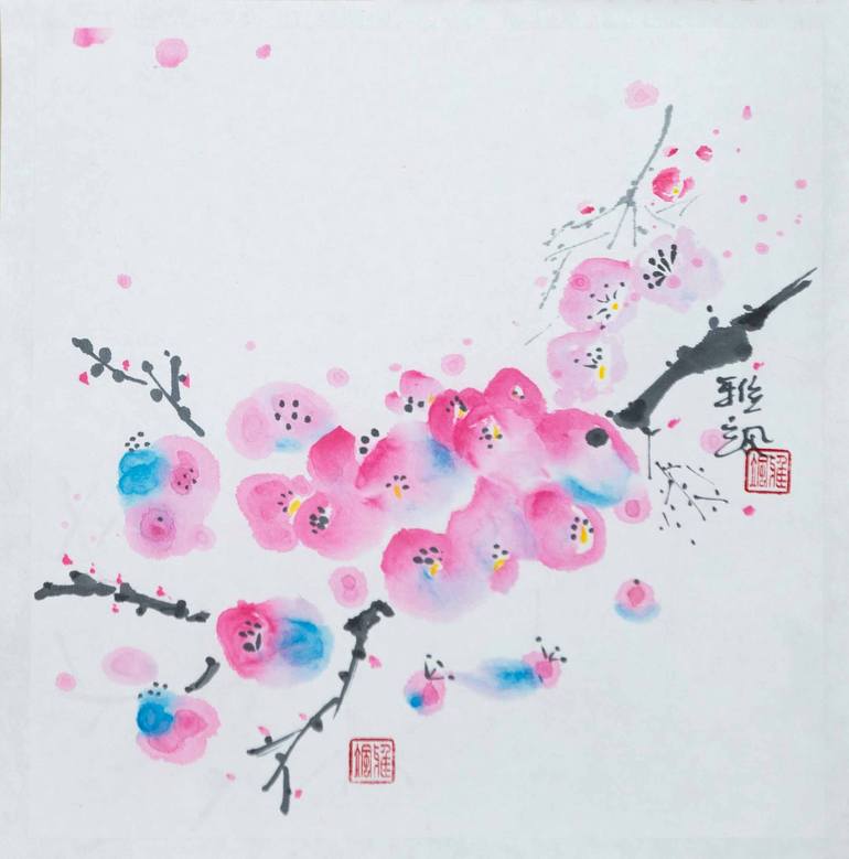 Original Impressionism Floral Paintings by Yasa Mt