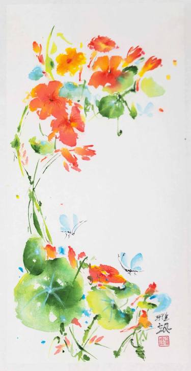 Original Floral Paintings by Yasa MT