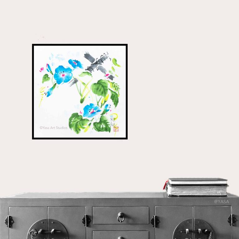 Original Impressionism Floral Painting by Yasa Mt