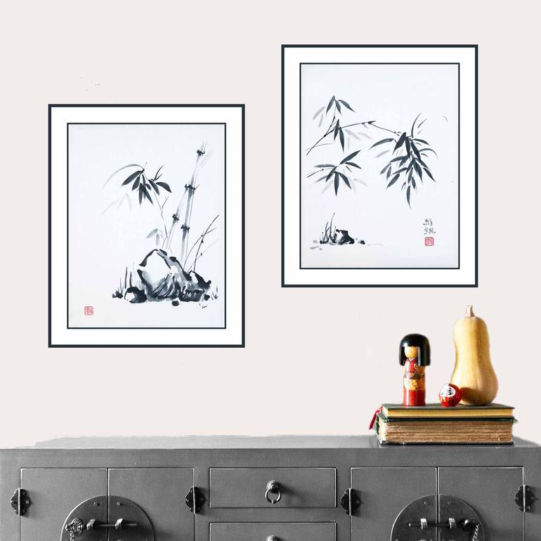 Original Minimalism Nature Painting by Yasa Mt
