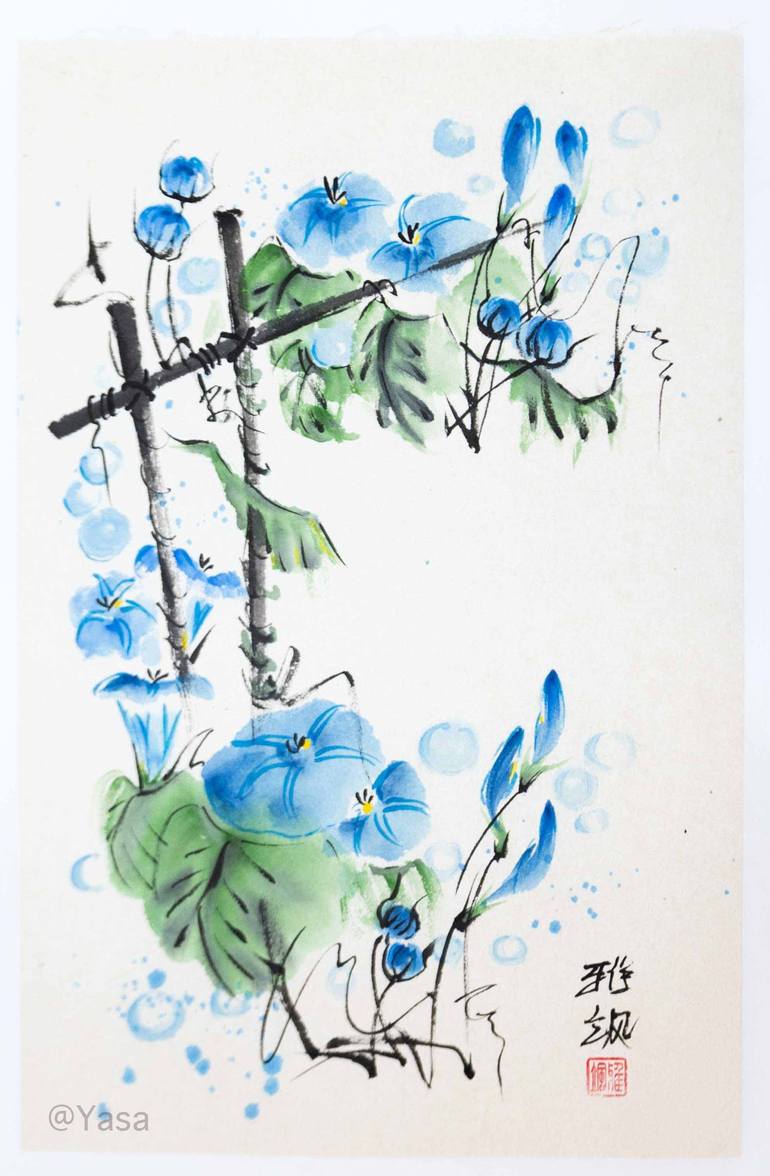 Original Impressionism Floral Paintings by Yasa Mt
