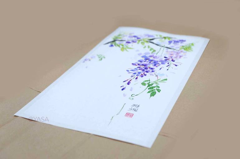 Original Impressionism Floral Painting by Yasa Mt