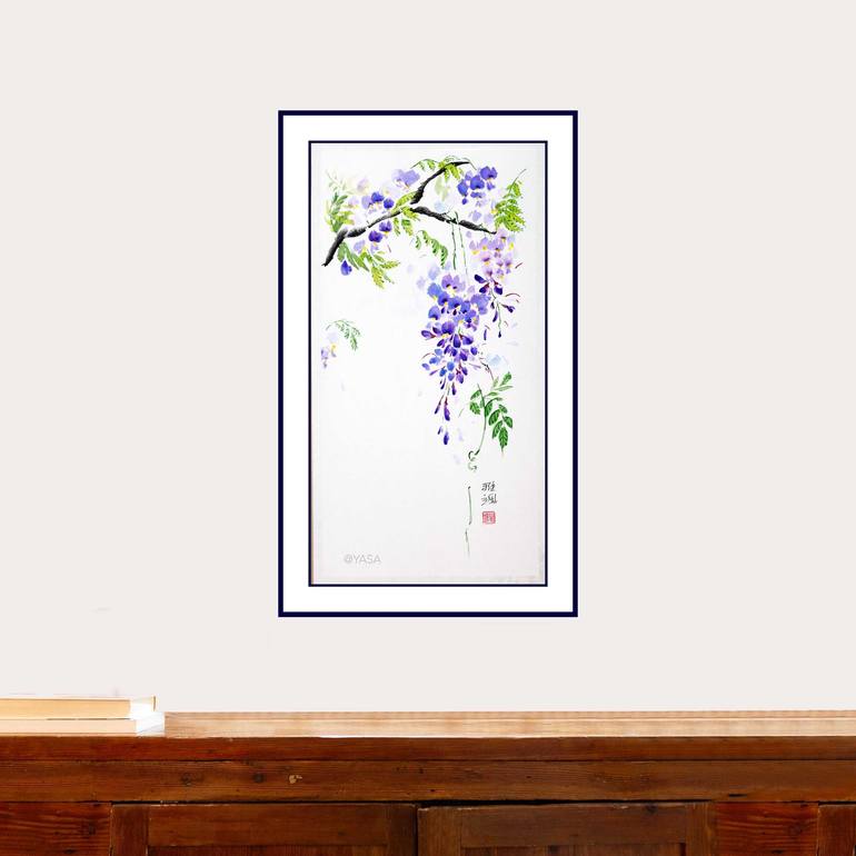 Original Impressionism Floral Painting by Yasa Mt