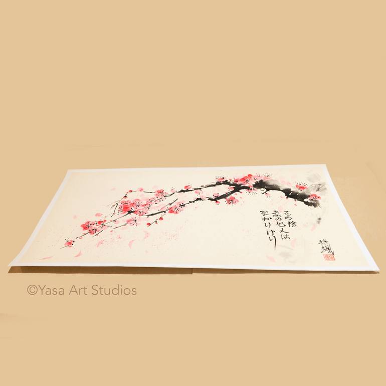 Original Symbolism Floral Painting by Yasa Mt