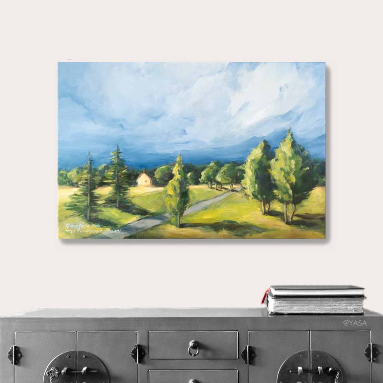 Original Impressionism Landscape Painting by Yasa Mt
