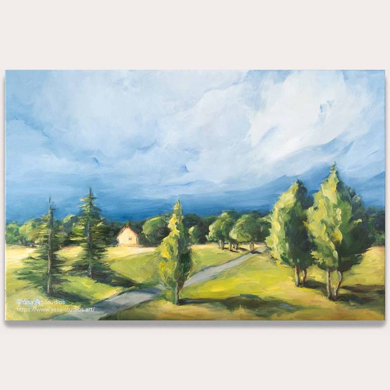 Original Impressionism Landscape Painting by Yasa Mt