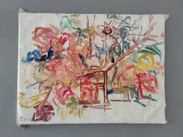 Original Abstract Expressionism Abstract Painting by 翼鸣 贾