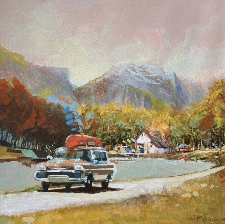 Original Pop Art Landscape Painting by Joe Currie
