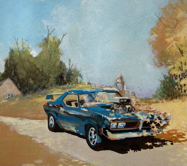 Original Car Paintings by Joe Currie