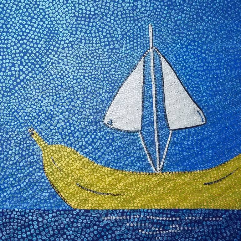 Original Symbolism Water Painting by Nancy Nikberg