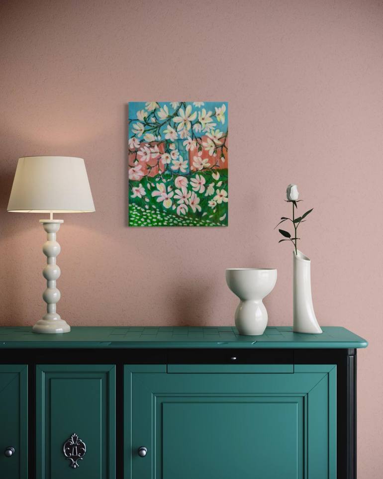 Original Contemporary Botanic Painting by Ana Malia