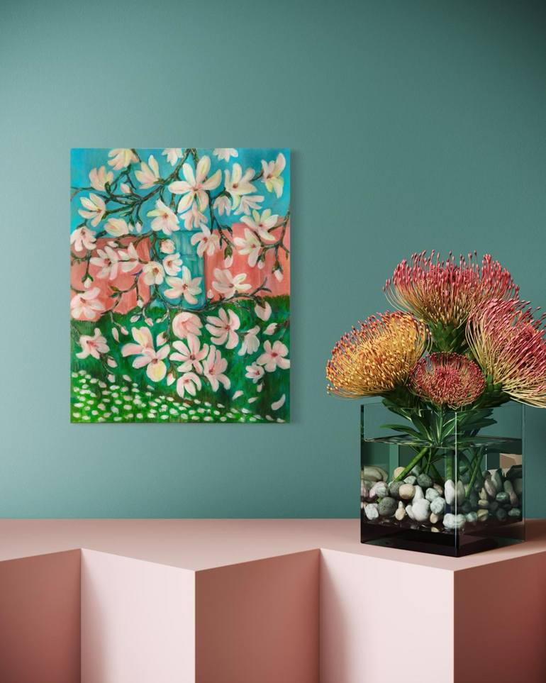Original Contemporary Botanic Painting by Ana Malia
