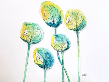 Original Floral Paintings by Jo Claire Hall