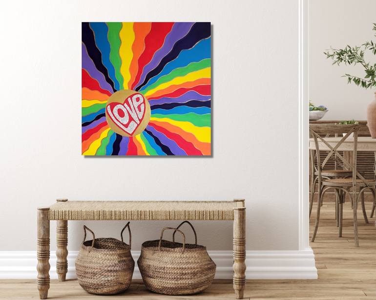 Original Love Painting by Jo Claire Hall