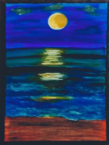 Moonlight at the beach thumb