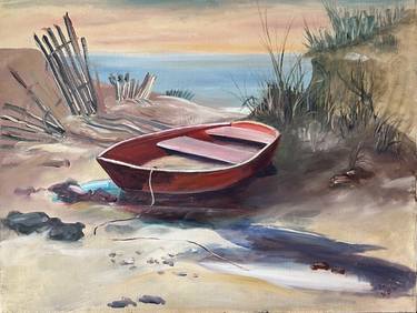 Original Boat Paintings by Rose Marino