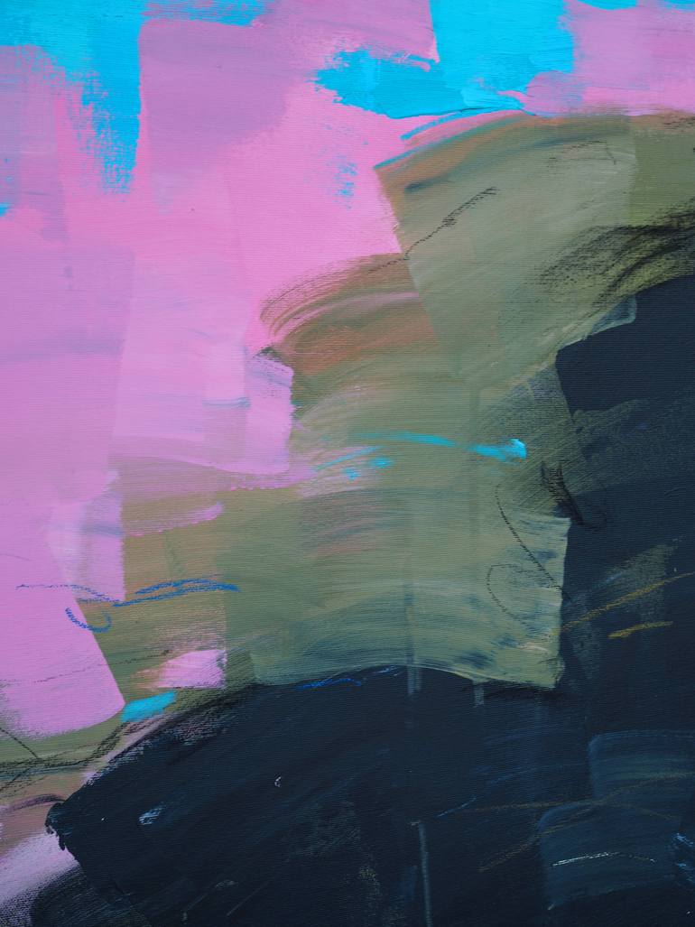 Original Abstract Landscape Painting by Maryna Karapetian