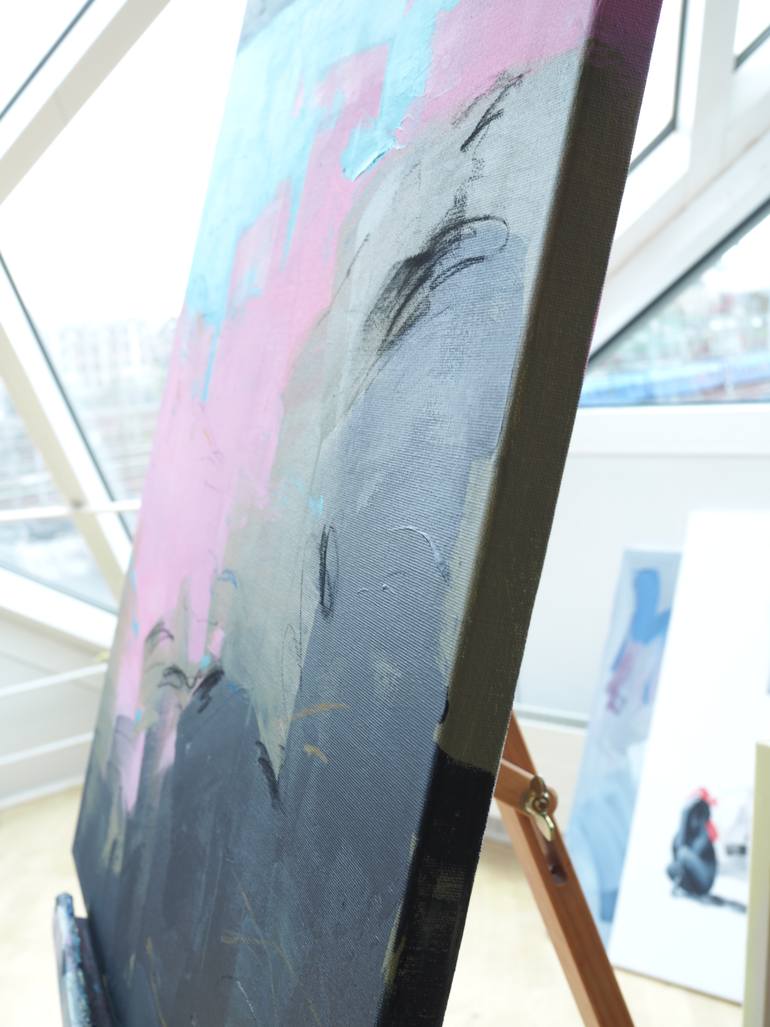 Original Abstract Landscape Painting by Maryna Karapetian