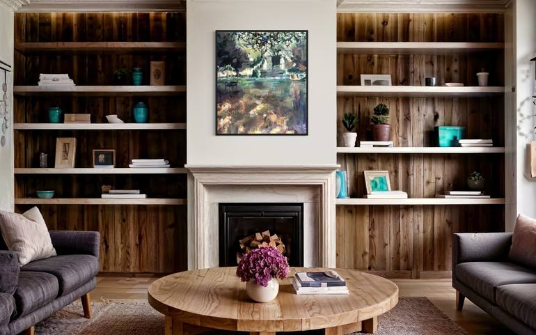 Original Abstract Expressionism Landscape Painting by Agnieszka Lokaj