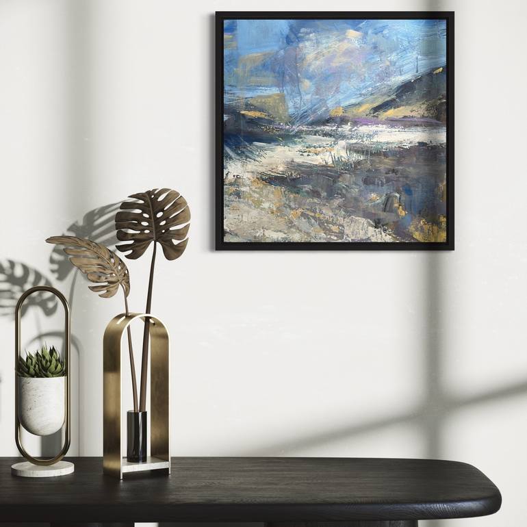 Original Abstract Expressionism Abstract Painting by Agnieszka Lokaj