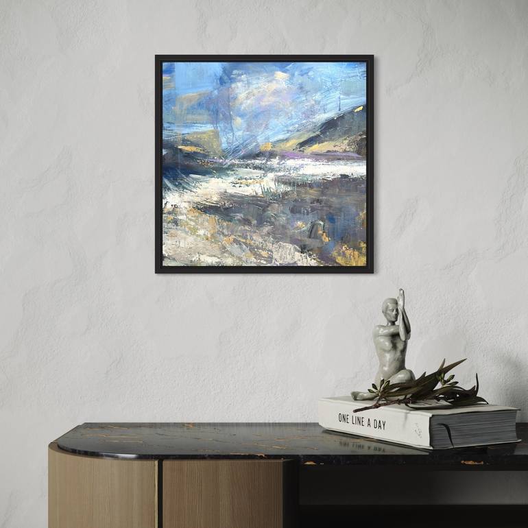 Original Abstract Expressionism Abstract Painting by Agnieszka Lokaj