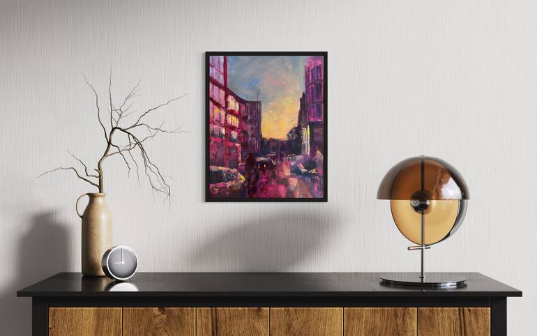 Original Abstract Expressionism Landscape Painting by Agnieszka Lokaj