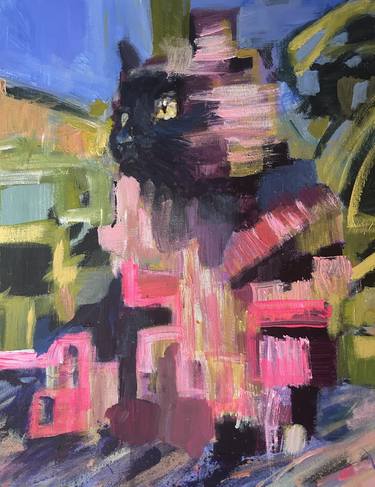 Original Abstract Expressionism Abstract Painting by Agnieszka Lokaj