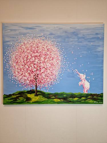 Original Abstract Expressionism Tree Paintings by Nina Semke