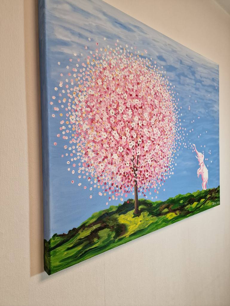 Original Abstract Expressionism Landscape Painting by Nina Semke