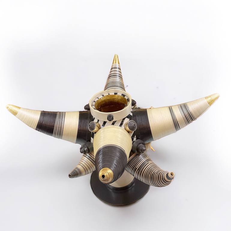Original Folk Abstract Sculpture by Jesús Rentería