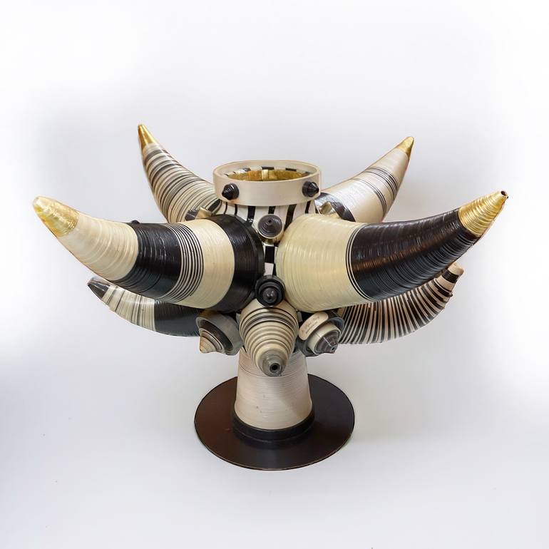 Original Folk Abstract Sculpture by Jesús Rentería