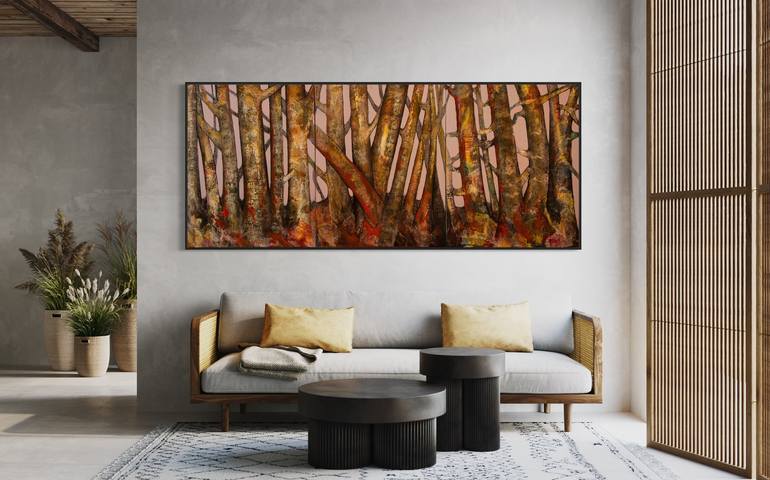 Original Expressionism Nature Painting by Nasser Palangi