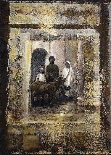 Print of Conceptual People Mixed Media by Nasser Palangi