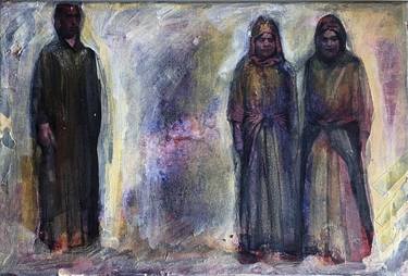 Print of Conceptual People Mixed Media by Nasser Palangi