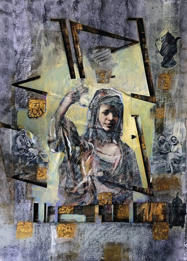 Original Contemporary People Collage by Nasser Palangi