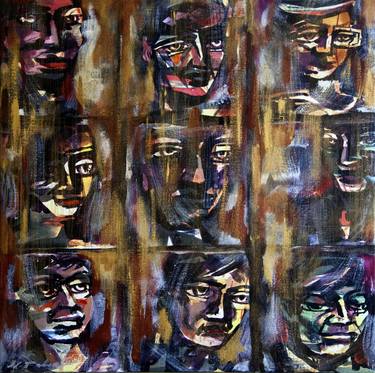 Original People Mixed Media by Nasser Palangi