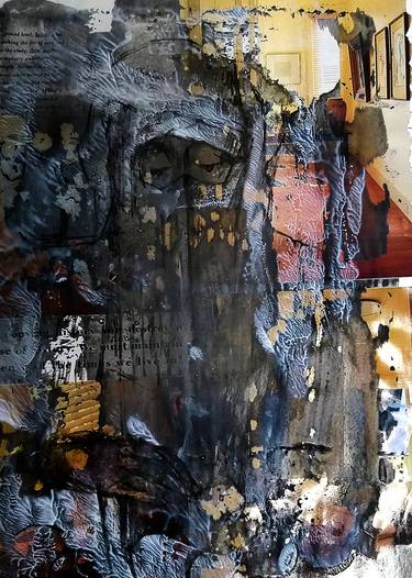 Original Conceptual People Mixed Media by Nasser Palangi