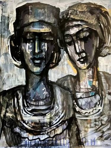 Original People Mixed Media by Nasser Palangi