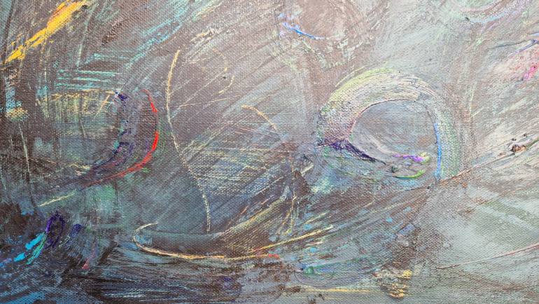 Original Abstract Expressionism Abstract Painting by MałGorzata SobańSka