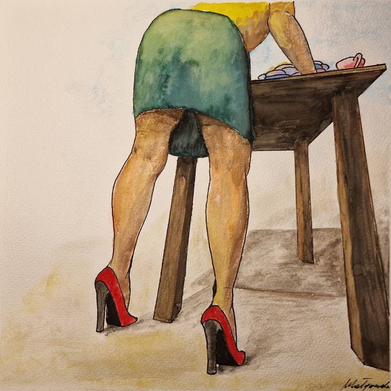 Original Figurative Children Painting by MałGorzata SobańSka
